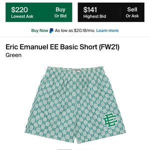 Eric Emanuel shorts